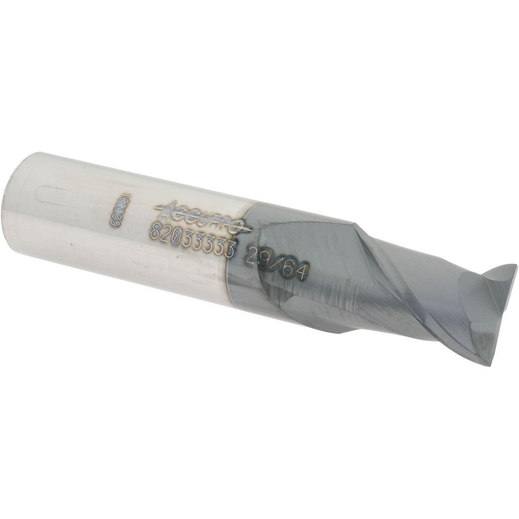 ACCUPRO Accupro 12181685 Square End Mill 29/64 in 2 Flute Carbide