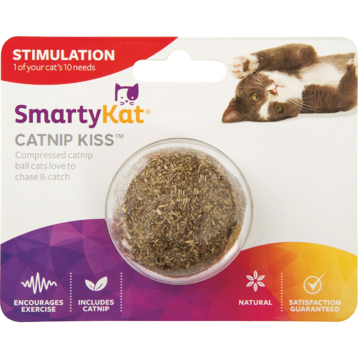 SMARTYKAT Smartykat 09351-94987-024 Compressed Catnip Ball Cat Toy