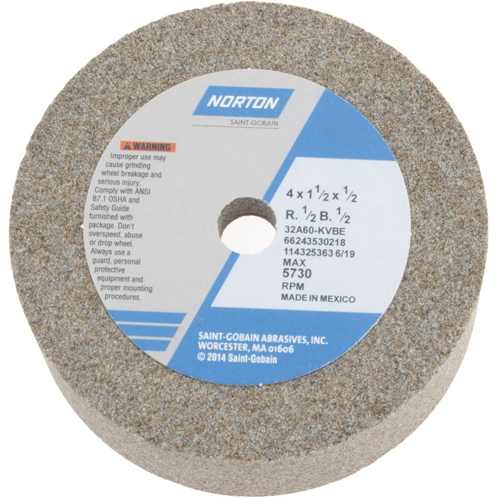 NORTON Norton 66243530218 Type 6 Grinding Wheel 4 in 60 Grit