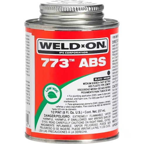 IPS Ips 10245 773 ABS Cement 1/2 Pint Can with Applicator Cap