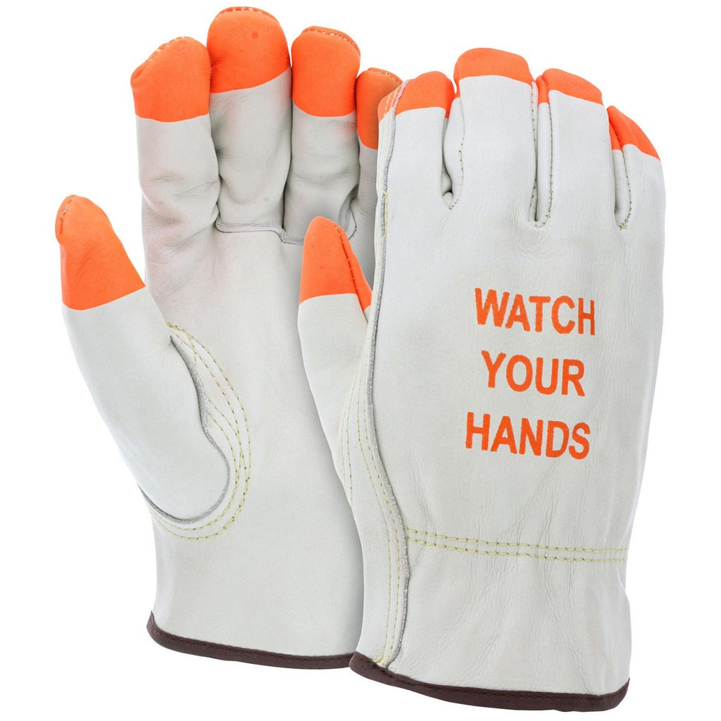 MCR SAFETY Mcr Safety 3215PIXL Leather Work Gloves Size Xl