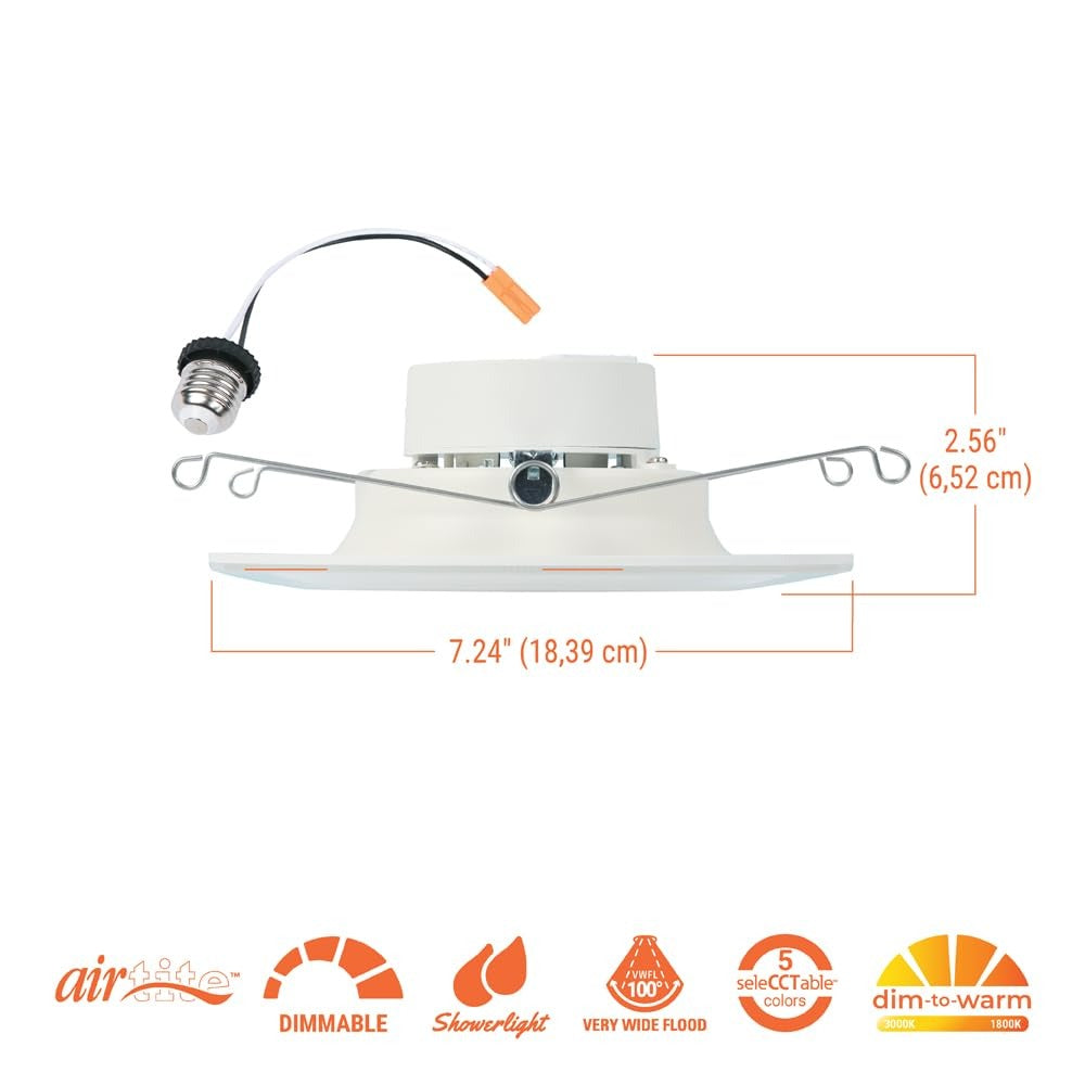 COOPER BUSSMANN Cooper Bussmann RLNL56109FSD2W1EWH Led Recessed Downlight