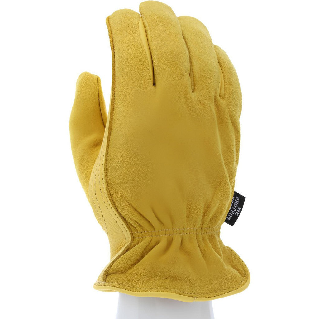 MCR SAFETY Mcr Safety 3555M Deerskin Leather Work Gloves Medium