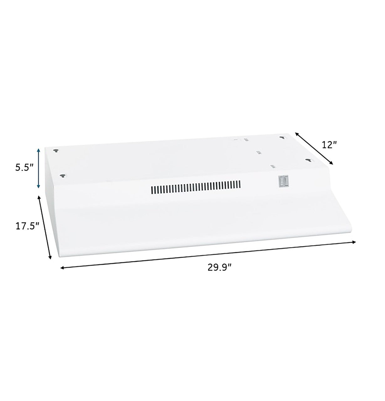 GE APPLIANCES Ge Appliances JN327HWW Non-Vented Standard Range Hood 120V 2.5A (30 in)