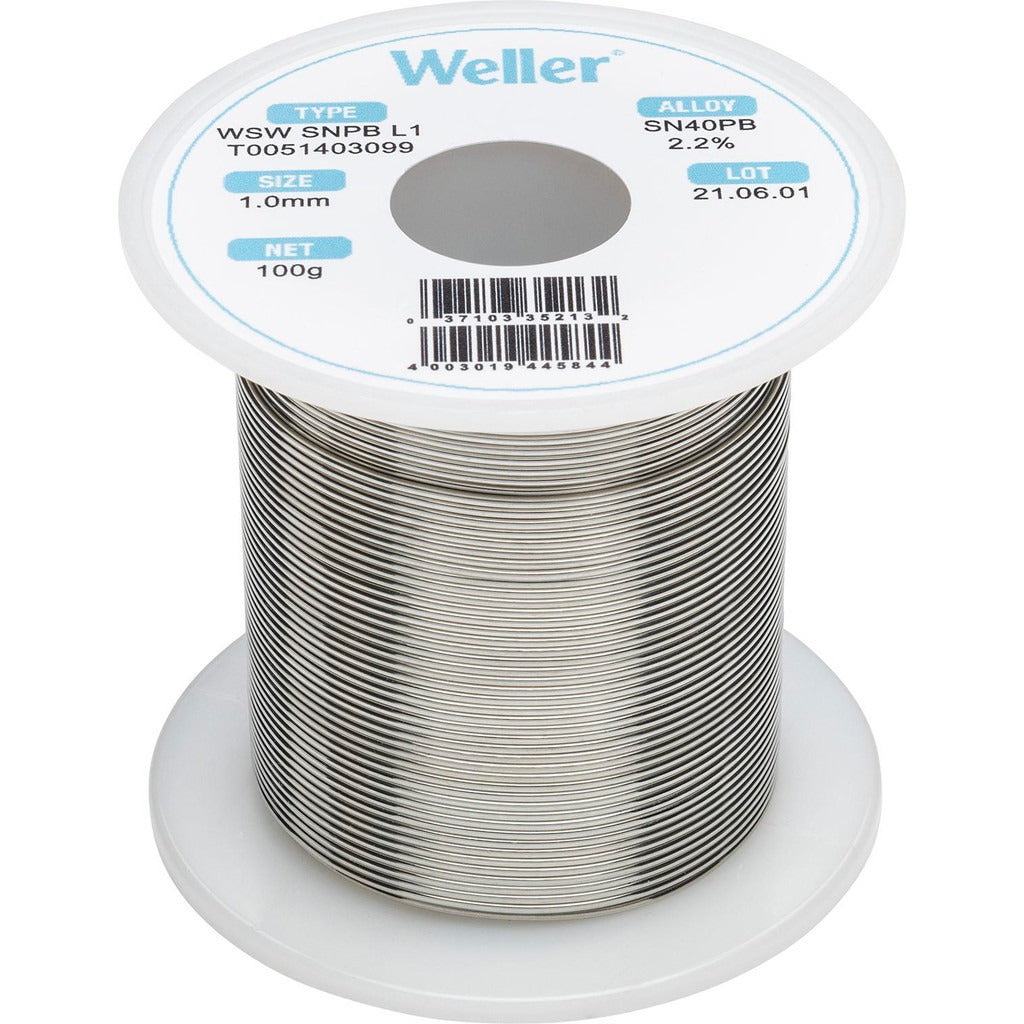 WELLER Weller T0051403099 Lead Solder Alloy 100g Spool