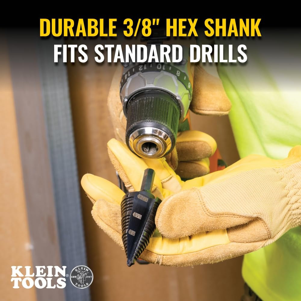 KLEIN TOOLS Klein Tools KTSB15 Step Drill Bit 7/8 to 1-3/8 Inch