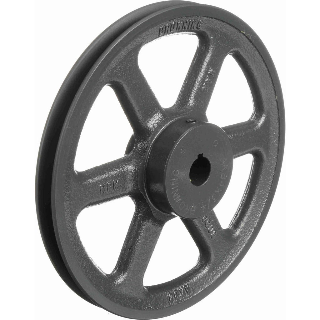 BROWNING Browning 1027234 Single Groove Sheave 0.75in Bore 8.25in Od