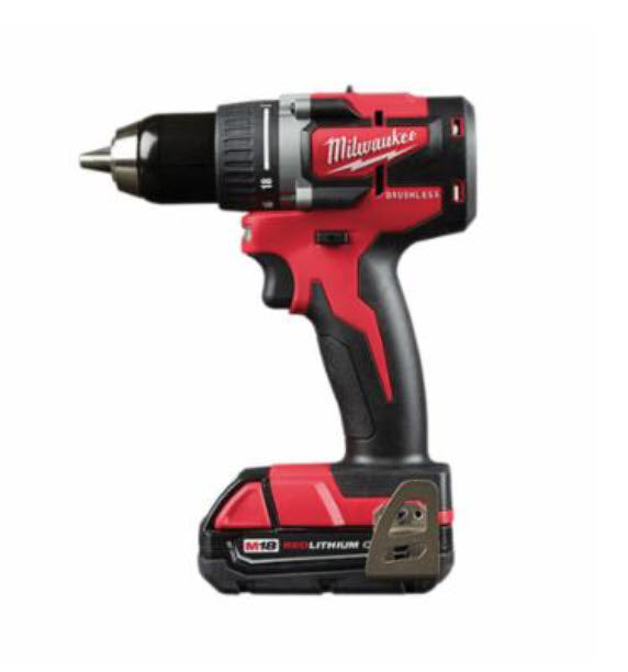 Milwaukee Tool 3601-22CT M18 Compact Brushless Drill Driver Kit 1/2 in