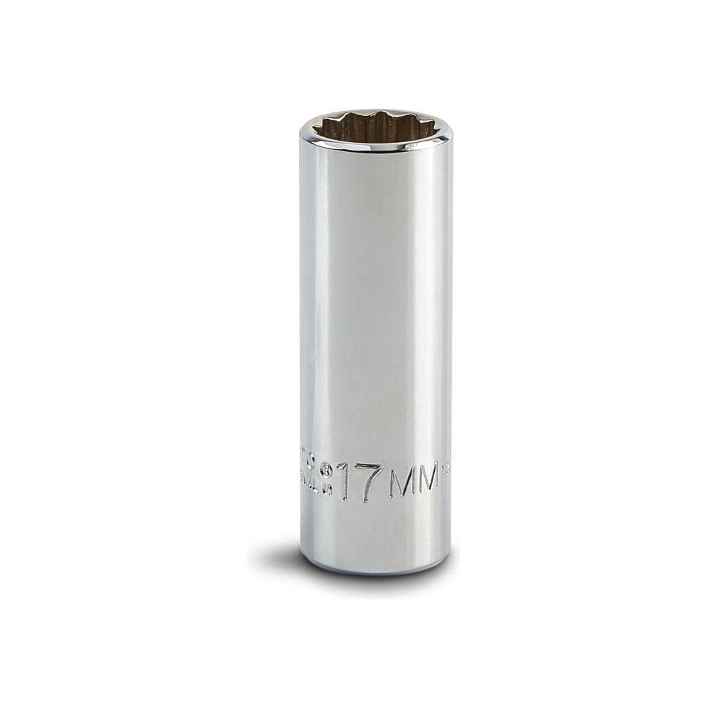 PROTO Proto J5017M Deep Hand Socket 17mm 3/8 Drive 12-point