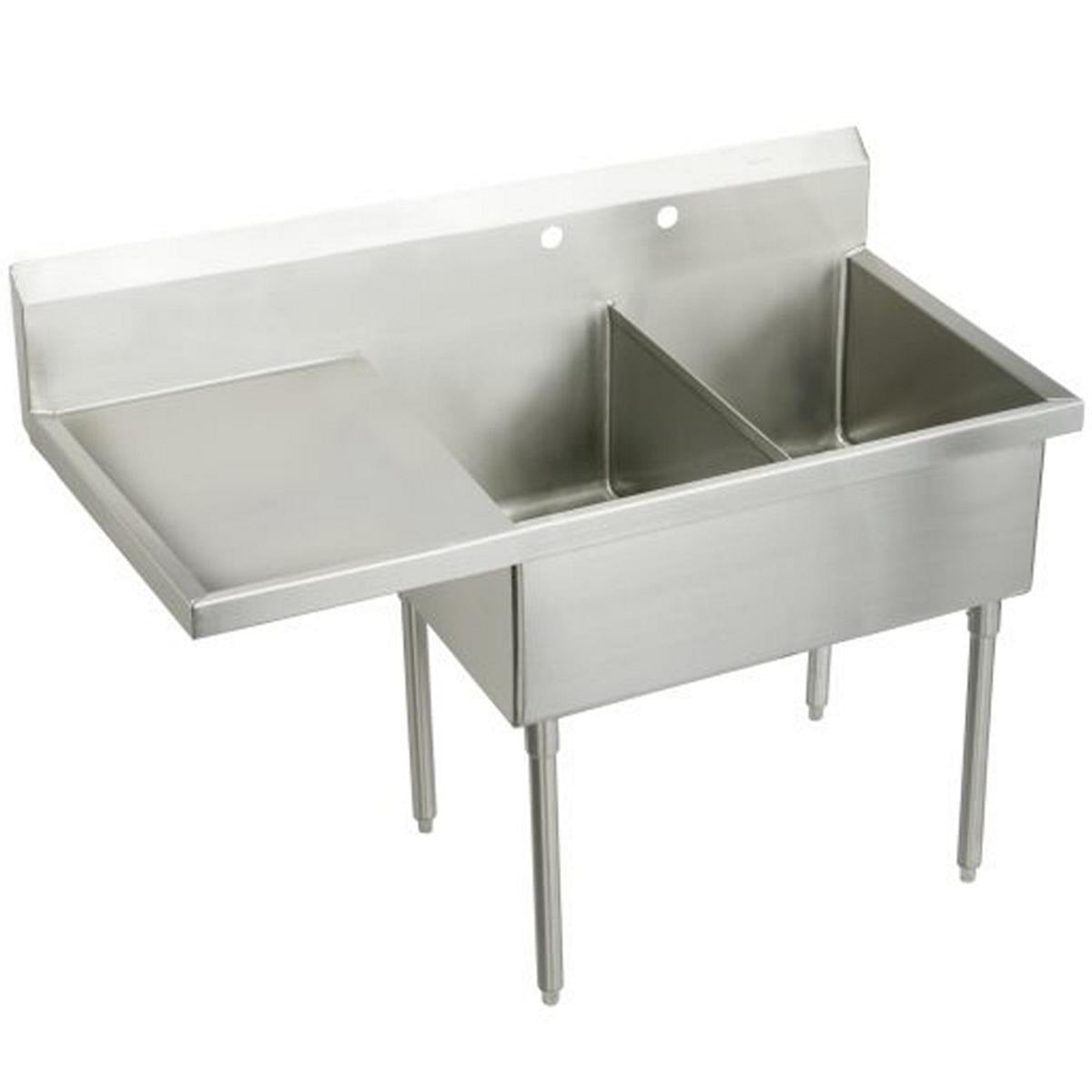 BSC PREFERRED Bsc Preferred WNSF8254L2 Double Compartment Scullery Sink