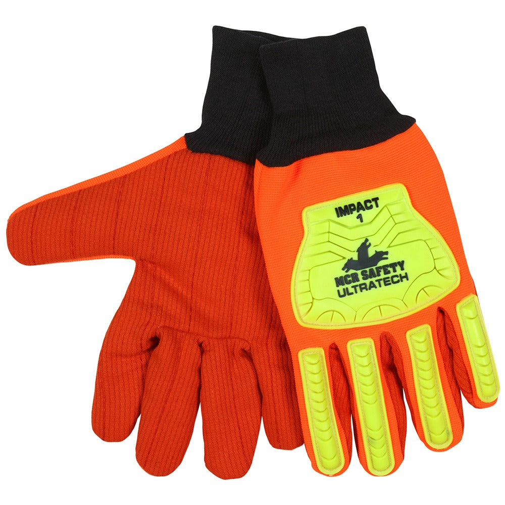 MCR SAFETY Mcr Safety UT1902XL Ultratech Impact Work Gloves Xl
