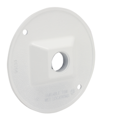 Bell 5193-1 Round Weatherproof Cluster Cover, One 1/2 In. Threaded Outlets