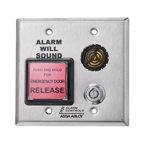ALARM CONTROLS Alarm Controls Corporation DE-1RED Delayed Egress Push Button