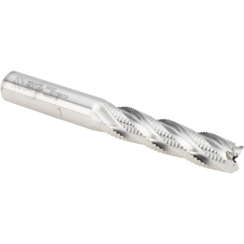 SECO TOOLS Seco 17010375 Roughing End Mill 1/2 in 4 Flute Cobalt