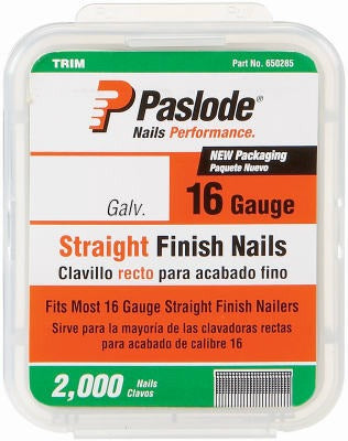 PASLODE Paslode 650282 16 Gauge Galvanized Finish Nail 1-1/4 in 2000ct