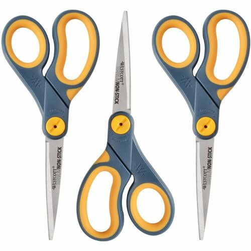 WESTCOTT Acme United Corporation ACM15454 Titanium Scissors 3-pack