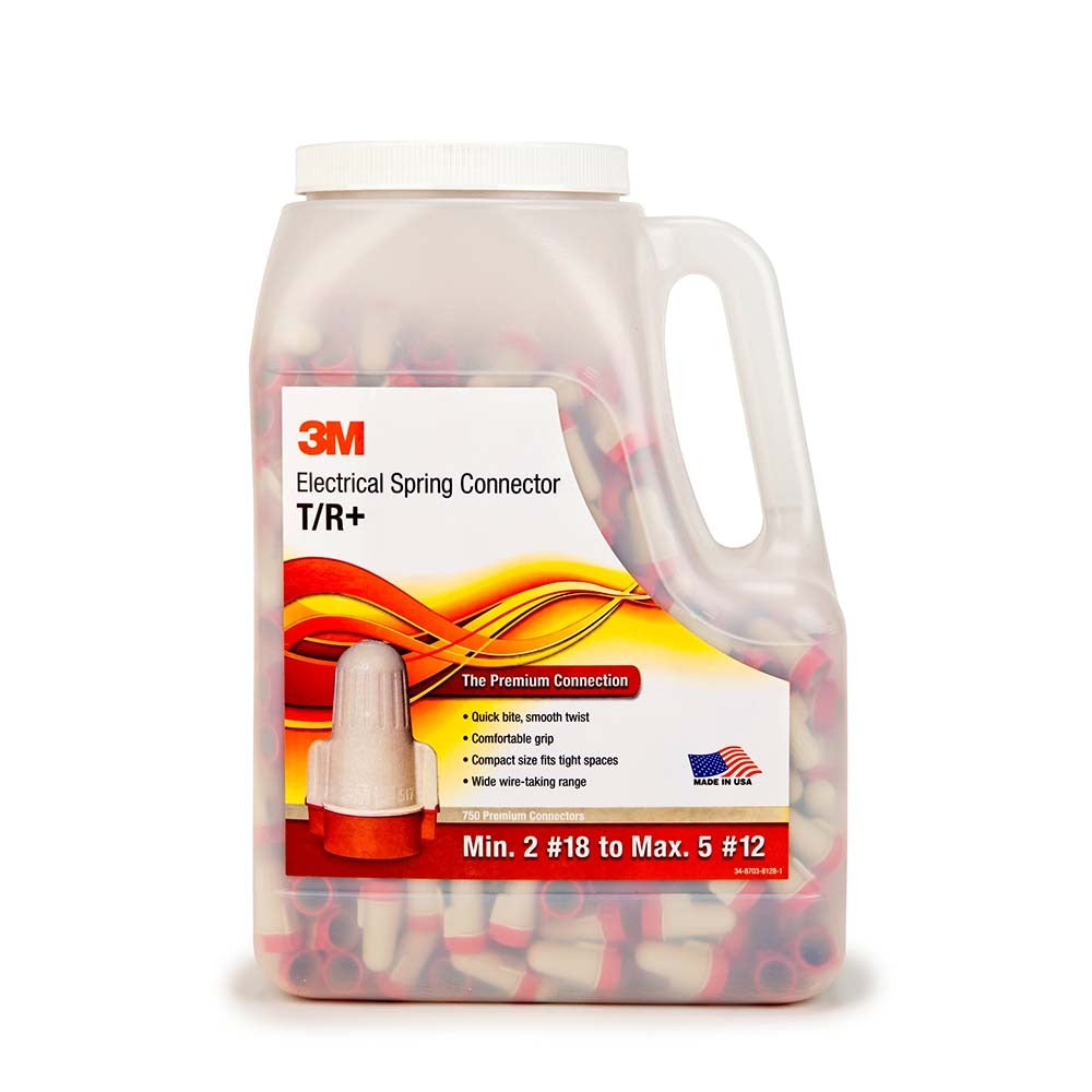 3M 3M 7100019140 Wing Twist-on Wire Connector 600V 750 Pack