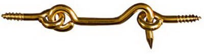 NATIONAL HARDWARE National Mfg N118-133 Solid Brass Hook and Eye 2.5 in 10 Pack