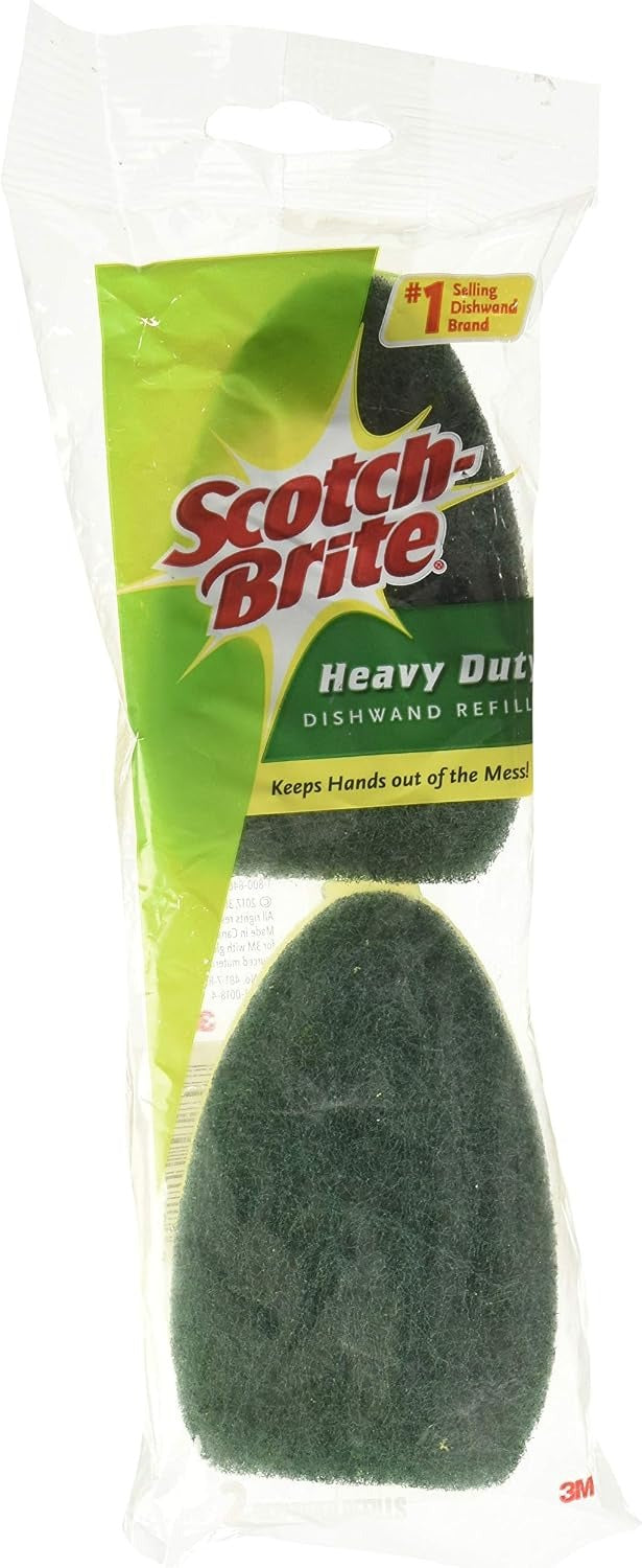 3M 3M MMM4817RSC Heavy-duty Dishwand Refill Sponge Heads 2/Pack (481-7-RSC)