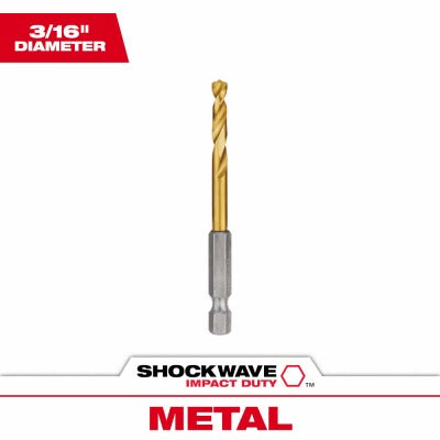 MILWAUKEE Milwaukee 48-89-4609 Titanium Drill Bit 3/16 in 5-pack