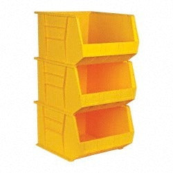 QUANTUM STORAGE SYSTEMS Quantum Storage QUS270YLCS Hopper Stacking Bin Yellow 3pk