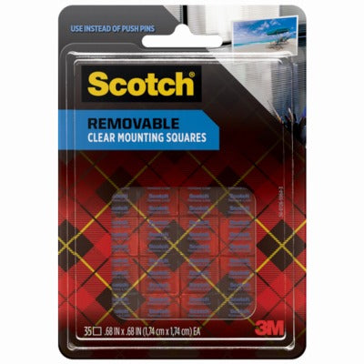 3M 3M Company 859S Clear Removable Mounting Squares