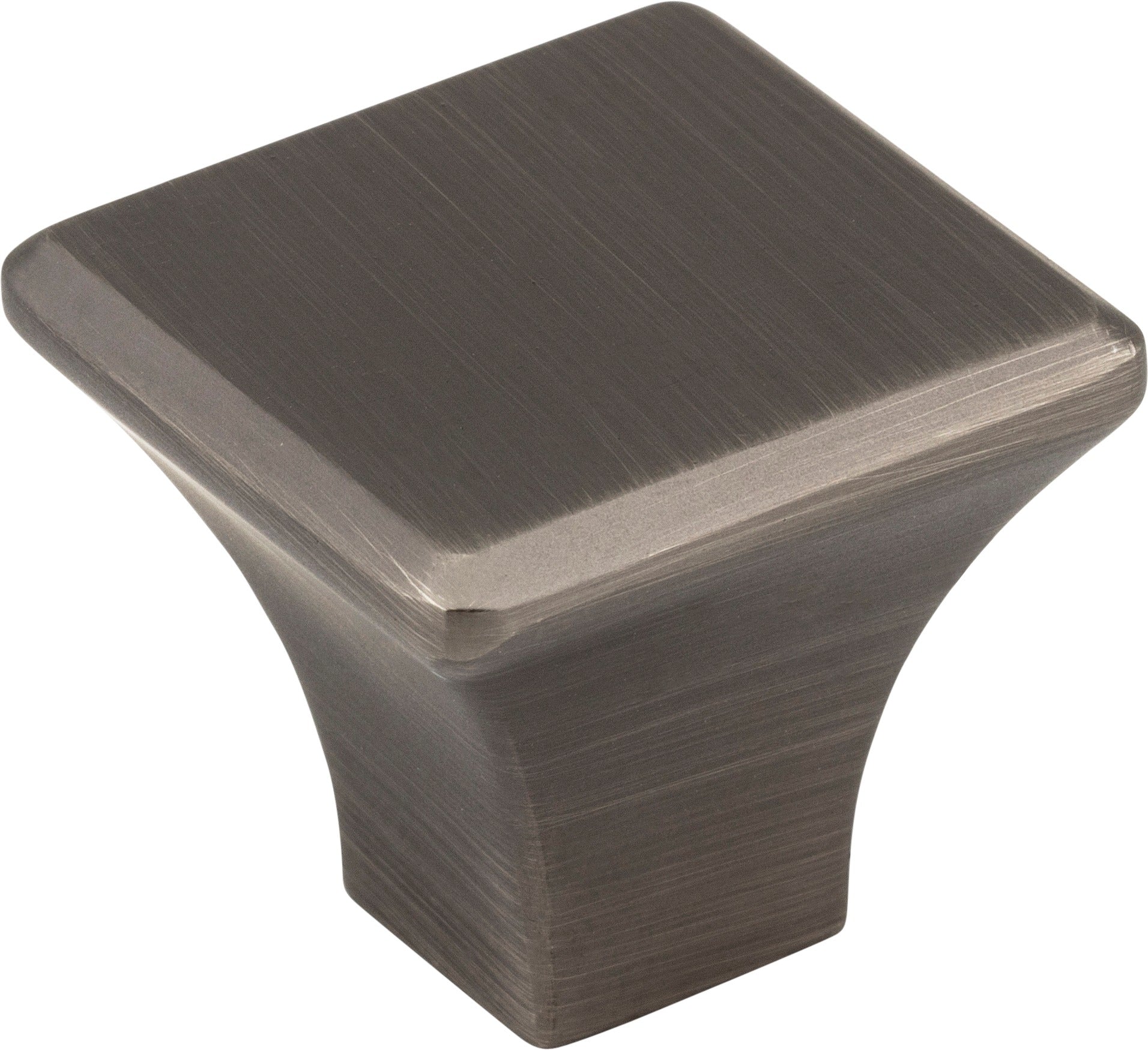 JEFFREY ALEXANDER Jeffrey Alexander 972BNBDL Square Cabinet Knob Brushed Pewter