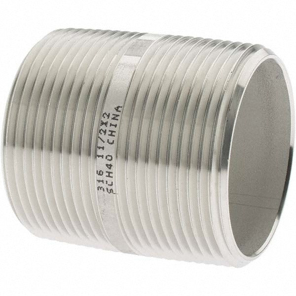 VALUE COLLECTION Value Collection 6BN11/2*2 Ss Pipe Nipple 1-1/2in 316 Sch40