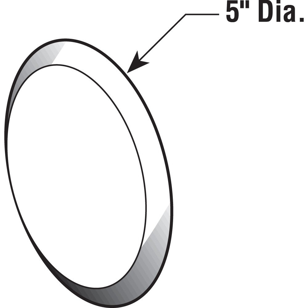 PRIME-LINE Prime-Line MP9271 Vinyl Circular Wall Protector (5 Inch Pack of 5)