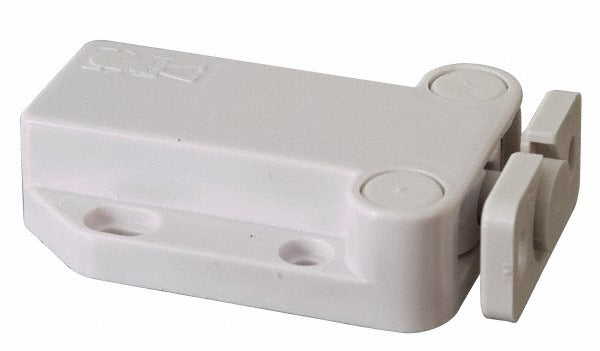 SUGATSUNE Sugatsune MC-37/WHT-1 Push Latch White Plastic Cabinet Catch