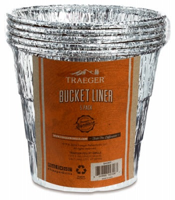 TRAEGER Traeger BAC407 Aluminum Bucket Liner 5 Pack