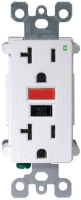 LEVITON Leviton R32-GFNT2-0RW 20A 125V White Self-test Gfci Receptacle