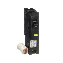 Square D HOM115GFI Miniature Circuit Breaker 15 Amp 1 Pole 120 Volt