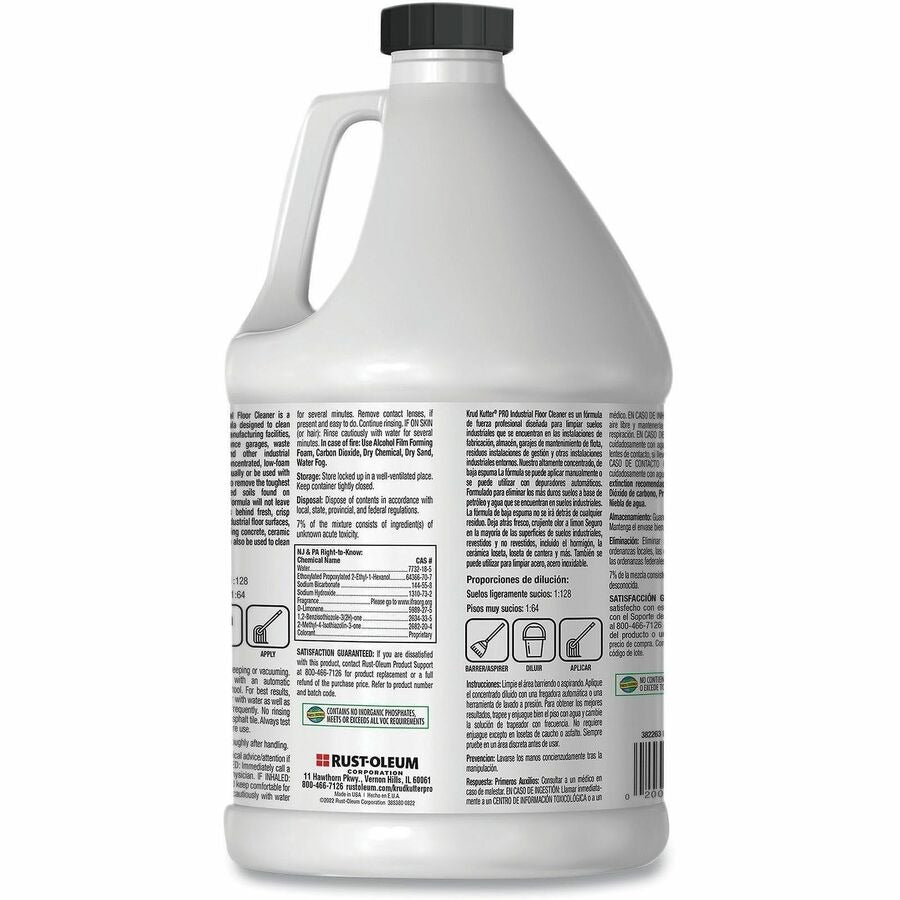 RUST-OLEUM Rust-Oleum RST382263 Pro Heavy-Duty Low-Foam Floor Cleaner 128 fl oz (4 Quart)