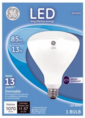 GE Ge Lighting 35316 Led BR40 Flood 13W 5000K Dimmable Bulb