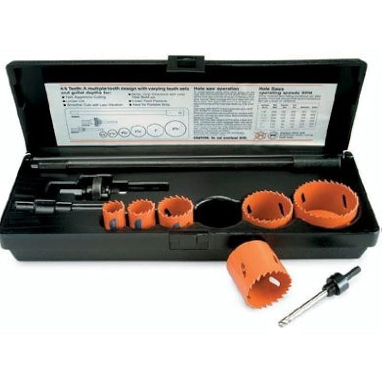 BAHCO Bahco 862209 Plumber's Holesaw Set 9-Piece Pack