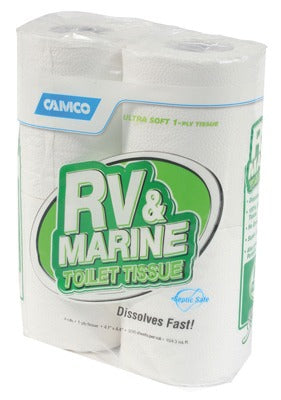CAMCO Camco Mfg 40275 Rv Marine Toilet Tissue 1 Ply 4 Pack