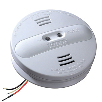 Kidde 21007915 Dual Photoelectric / Ionization Sensor AC Hardwired Interconnect Smoke Alarm 85DB 9V Battery Backup