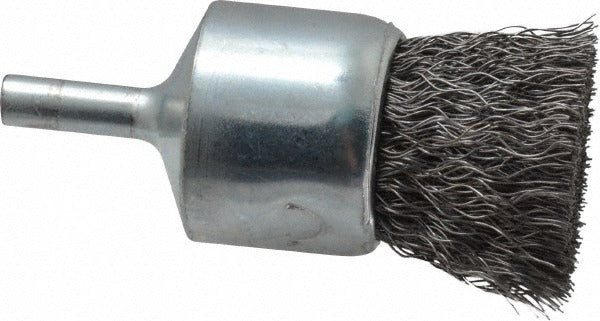 WEILER Weiler 90293 End Brush 1 in Crimped Steel Wire 6mm Shank