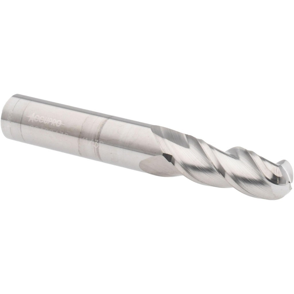 ACCUPRO Accupro 12184367 Ball End Mill 0.3438 in 3 Flute Carbide