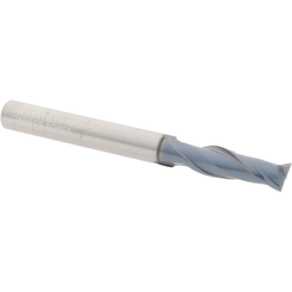 HERTEL Hertel 750400 Square End Mill 0.25 in 2 Flute Solid Carbide