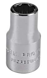 PROTO Proto J4709TM 9mm 12-point 1/4 Drive Hand Socket