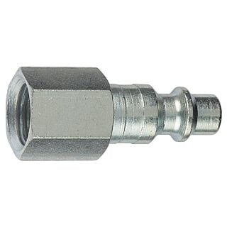 TRU-FLATE Tru-Flate 12-235 Industrial/Milton 1/4 in FNPT Steel Industrial Plug (Pack)