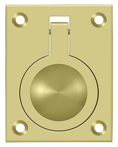 DELTANA Deltana FRP25U3 Flush Ring Pull Bright Brass