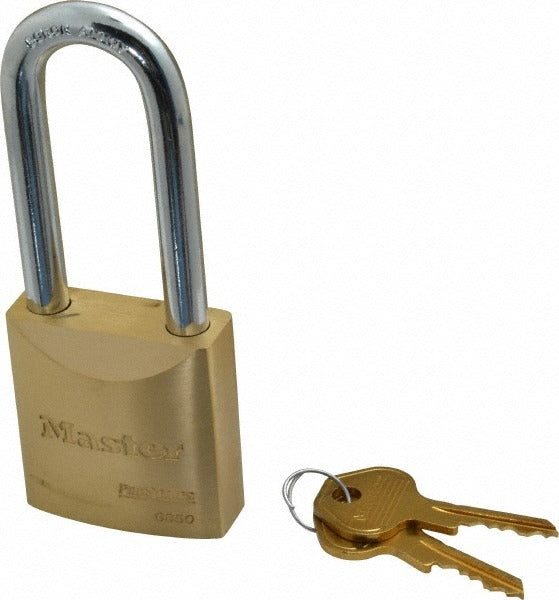 MASTER LOCK Master Lock 6850LJ Pro Series Brass Padlock Keyed Different