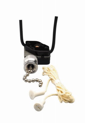 LEVITON Leviton Mfg Co C20-10097-000 Pull Chain Switch 3A 125V