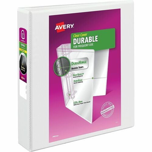 AVERY Avery AVE09401 View Binder 1.5 in White Linen Finish