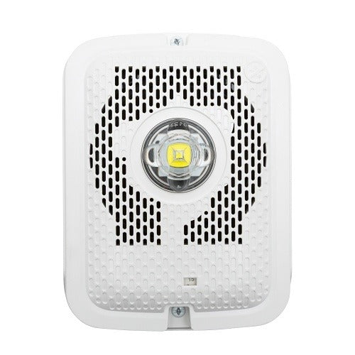 SYSTEM SENSOR System Sensor SPSWKLED Outdoor Speaker Strobe Wall White