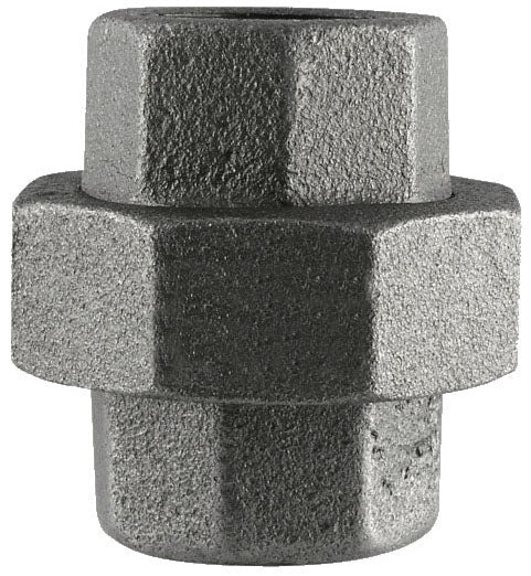 CODA RESOURCES Coda Resources 506289 Black Union 1/2 Inch Malleable Iron