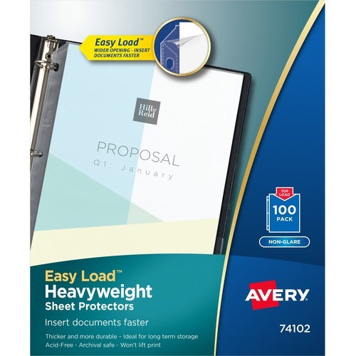 AVERY Avery AVE74102 Sheet Protectors 11x8.5 in Box of 100